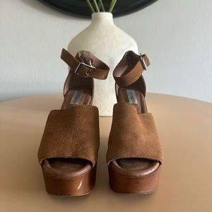 Steve Madden Chestnut Wedges